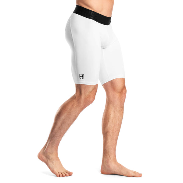 White compression clearance shorts