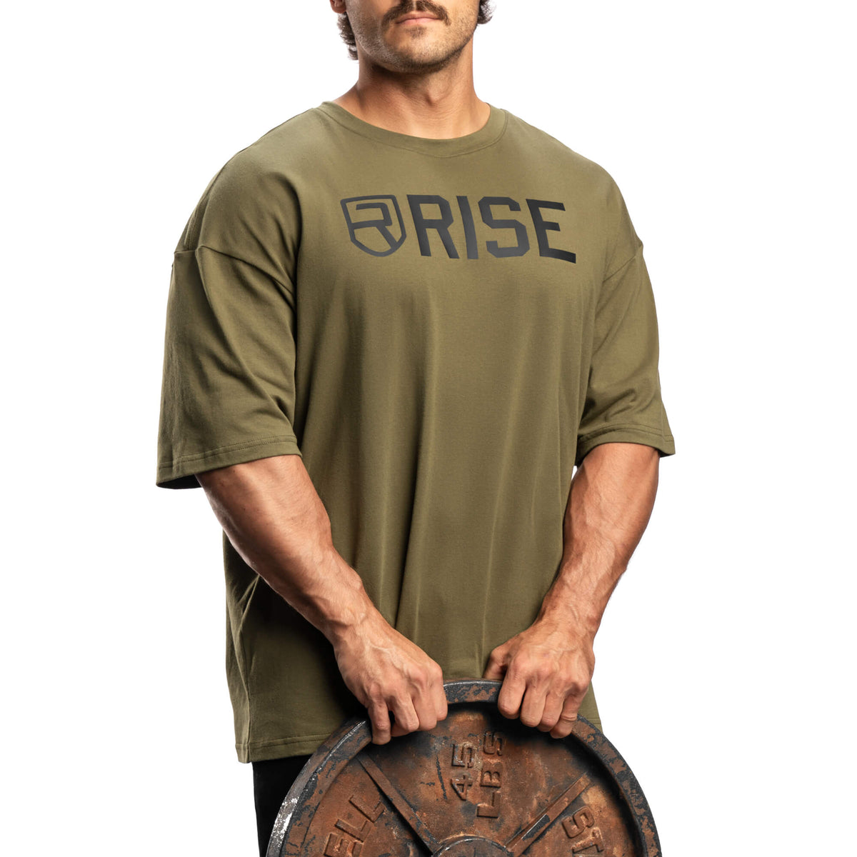 Signature Oversized T-Shirt - Army Green - Rise