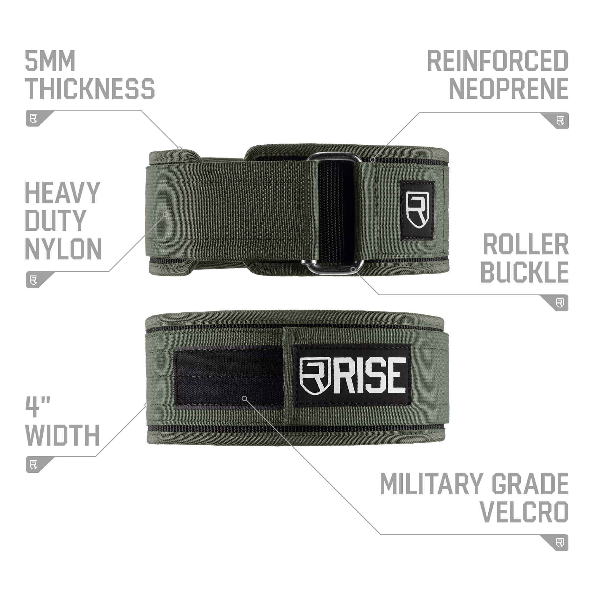 Neoprene Belt - Army Green