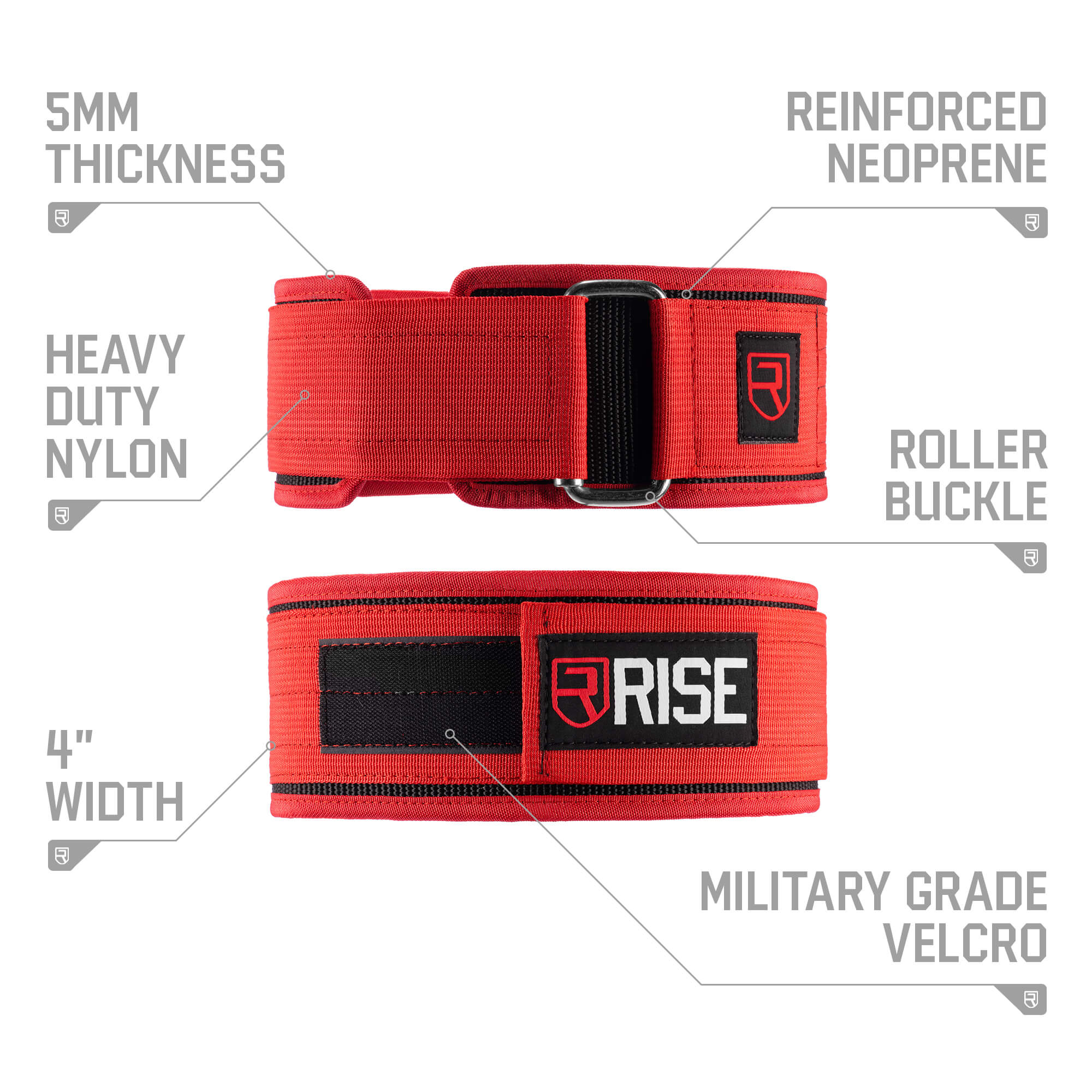 Neoprene Belt – Red