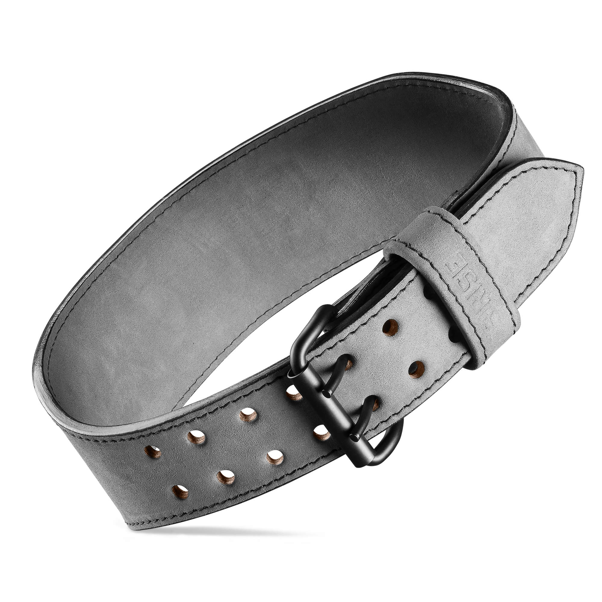 7mm Old School Leather Belt - Grey