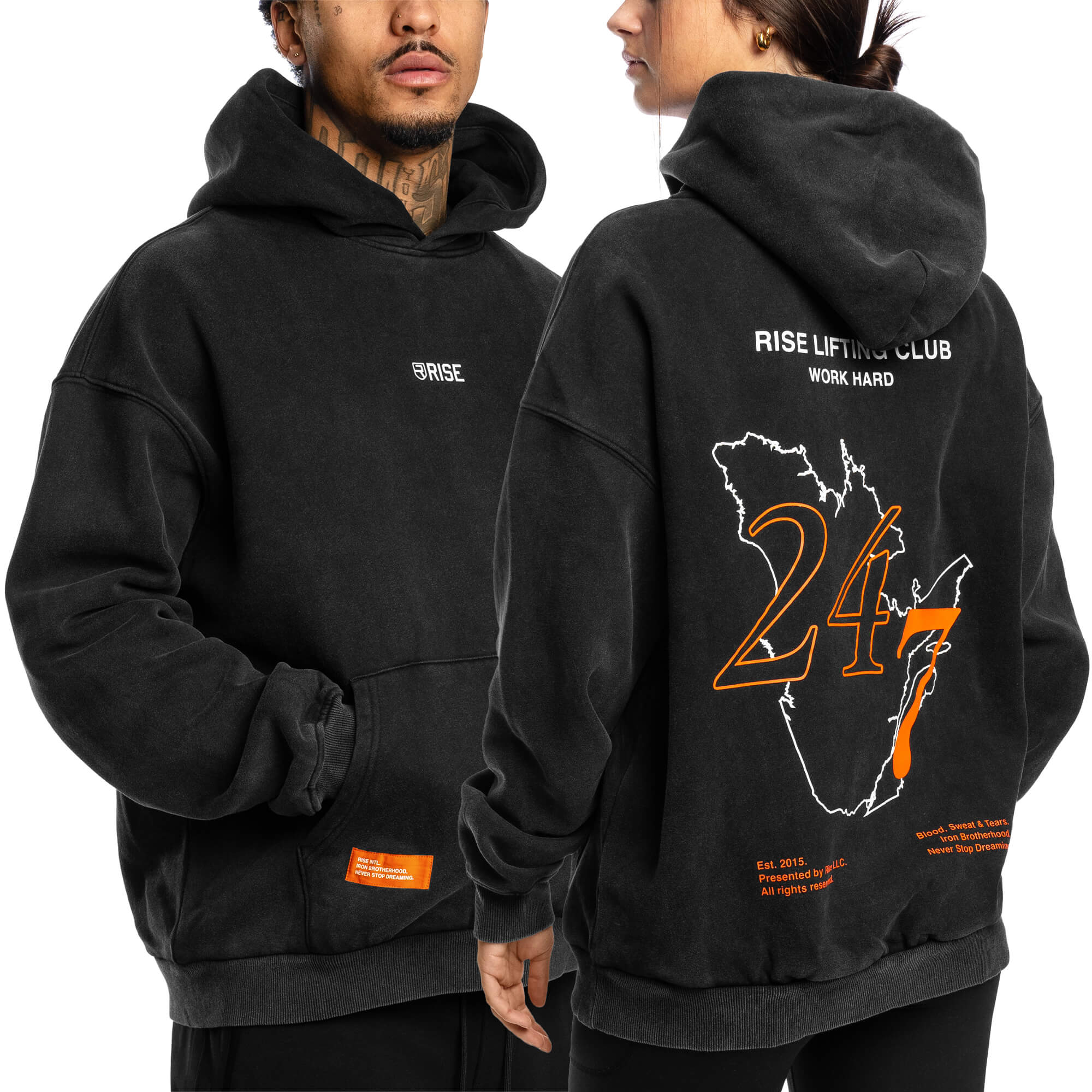 24/7 Oversized Hoodie - Black