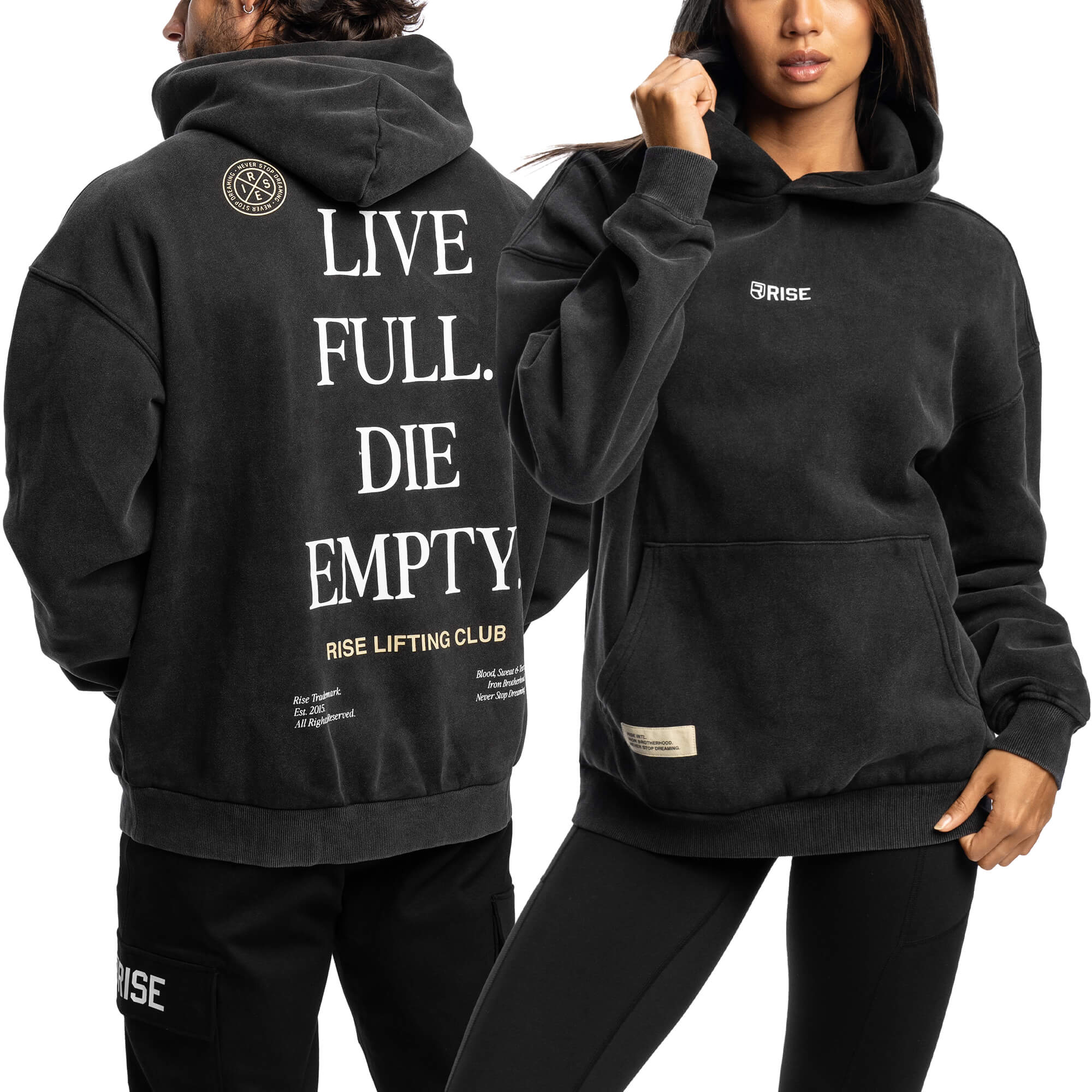 Die Empty Oversized Hoodie - Black