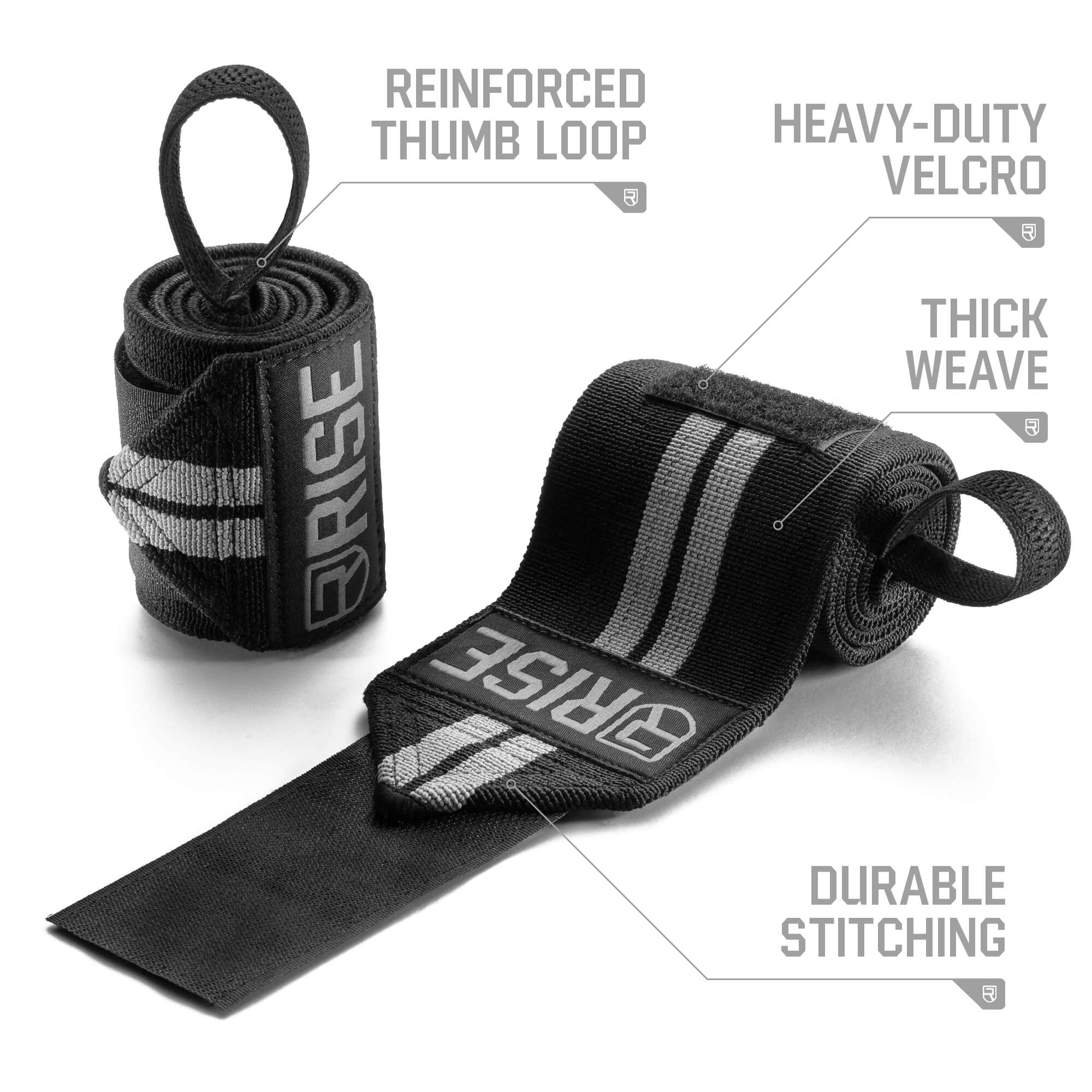 24" Wrist Wraps – Black Edition