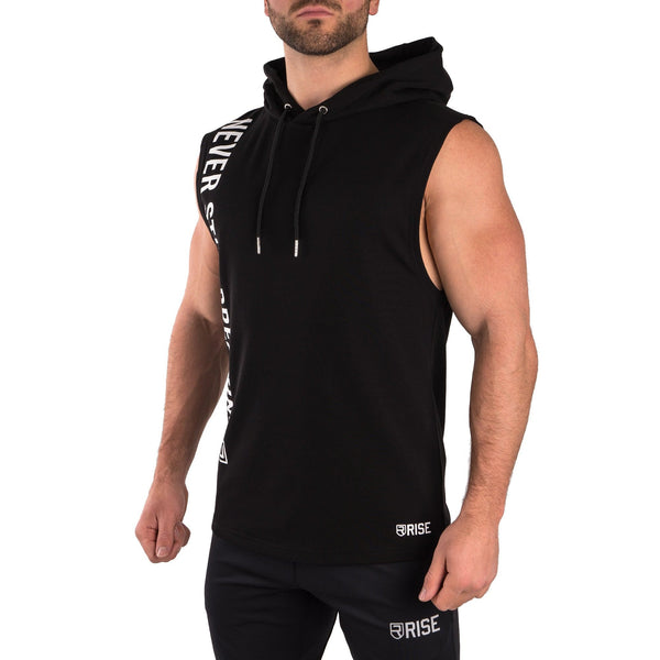 Parc Sleeveless Hoodie- Mens Black