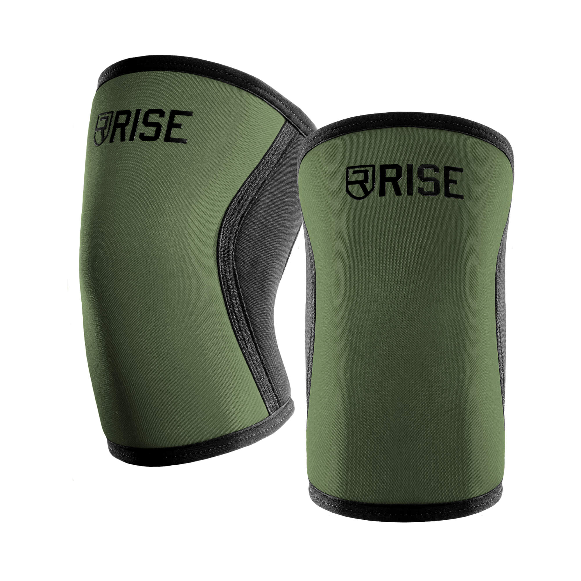 7mm Knee Sleeves (25cm) - Green - Rise