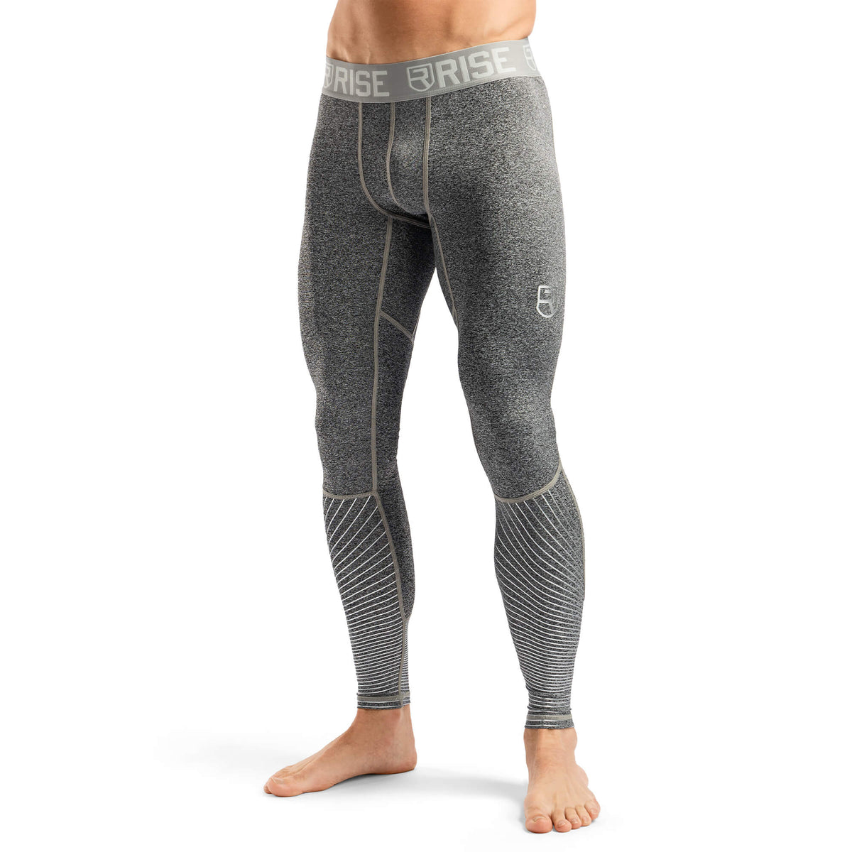CompressionZ Men's Compression Pants W/ Pockets - Dark Gray - Dark Gray S